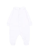 Tutina per neonati Moschino Kids bianca con dettaglio Teddy Bear M5Y037LCA40 10101 MOSCHINO KIDS 