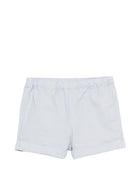 Shorts Ecady per neonato Bonpoint azzurro con toppa con logo S06YBEW00002 010 BONPOINT KIDS 