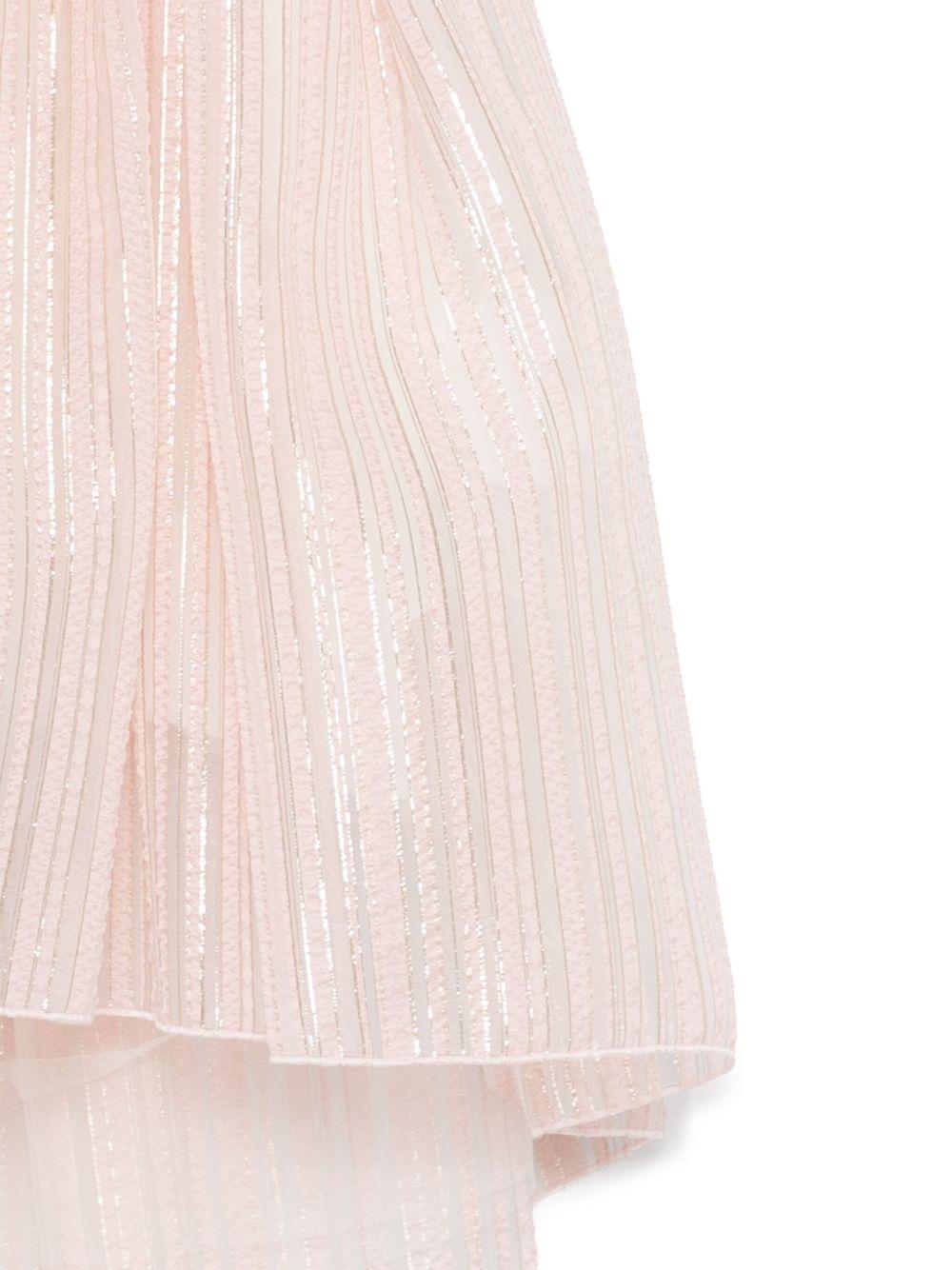 Abito per bambina Monnalisa rosa con dettagli ruches e lurex 71E954RM 5903 9270 MONNALISA 
