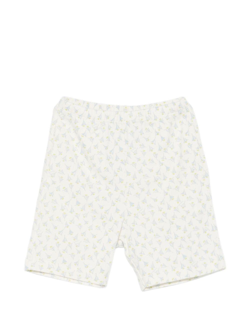 Completo per bambino Bonpoint bianco con stampa floreale S06BNIK00001 614B BONPOINT KIDS 