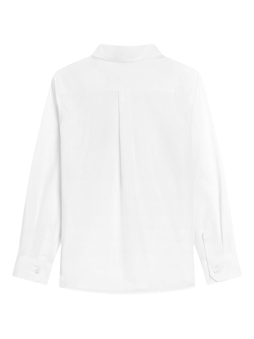 Camicia per bambino Dolce & Gabbana Kids bianca con logo sul petto L43S23 G7PCL W0800 DOLCE & GABBANA KIDS 