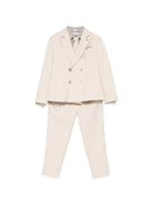 Completo confort  per bambino Colorichiari beige a doppiopetto MC508360 4893 21 COLORICHIARI KIDS 