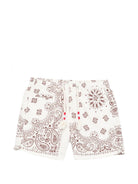 Costume da bagno per bambino MC2 Saint Barth Kids beige con stampa grafica all-over CAP0003 03544L MC2 ST. BARTH KIDS 