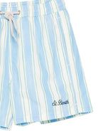 Costume da bagno per bambino MC2 Saint Barth Kids azzurro con motivo a righe SYR0002 00930L MC2 ST. BARTH KIDS 