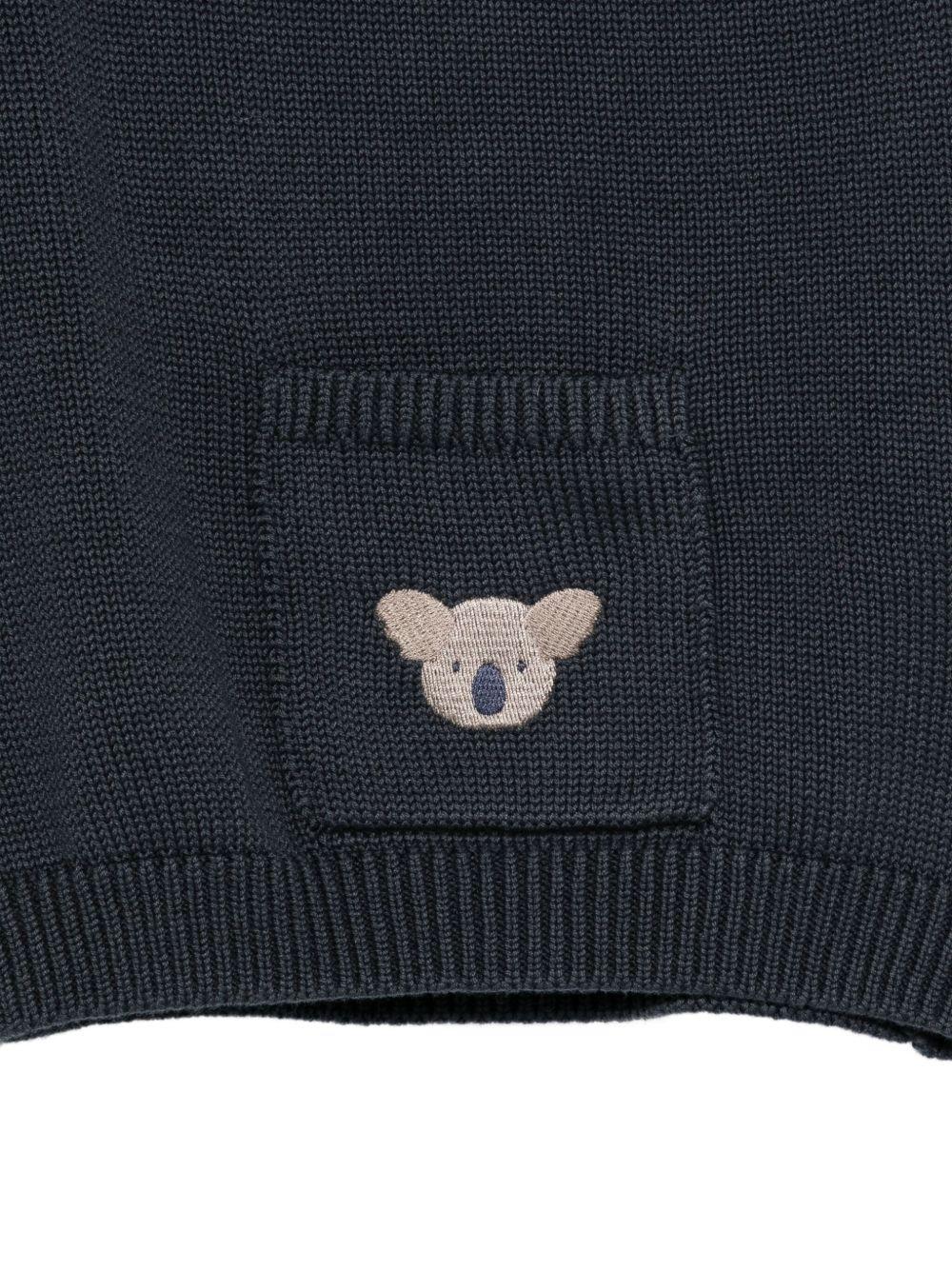 Maglione per neonato Donsje blu con ricamo koala 3037803 00027 DONSJE 