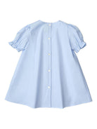 Abito per neonata Fendi Kids azzurro con logo sul davanti BFB559 A31W F1PBD FENDI KIDS 