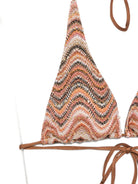 Bikini da donna Naomi MC2 Saint Barth marrone con motivo a zigzag NAO0001 07725L MC2 ST. BARTH 