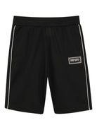 Shorts per bambino Kenzo Kids nero con dettaglio logo K61728 09B KENZO KIDS 