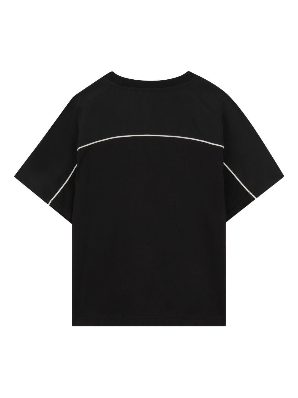 T-shirt per bambino Kenzo Kids nero con dettaglio sulle spalle K61682 09B KENZO KIDS 