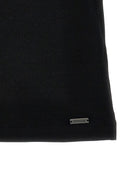 Canotta per bambina Monnalisa nera con placca con logo 17G601 7212 0050 MONNALISA KIDS 