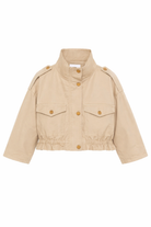 Giubbino per bambina Pinko Kids beige con tasche frontali KFGB0180CE023 0025 PINKO KIDS 