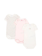 Set di tre body per neonata Petit Bateau multicolore con stampa floreale A0GYK 00 PETIT BATEAU KIDS 