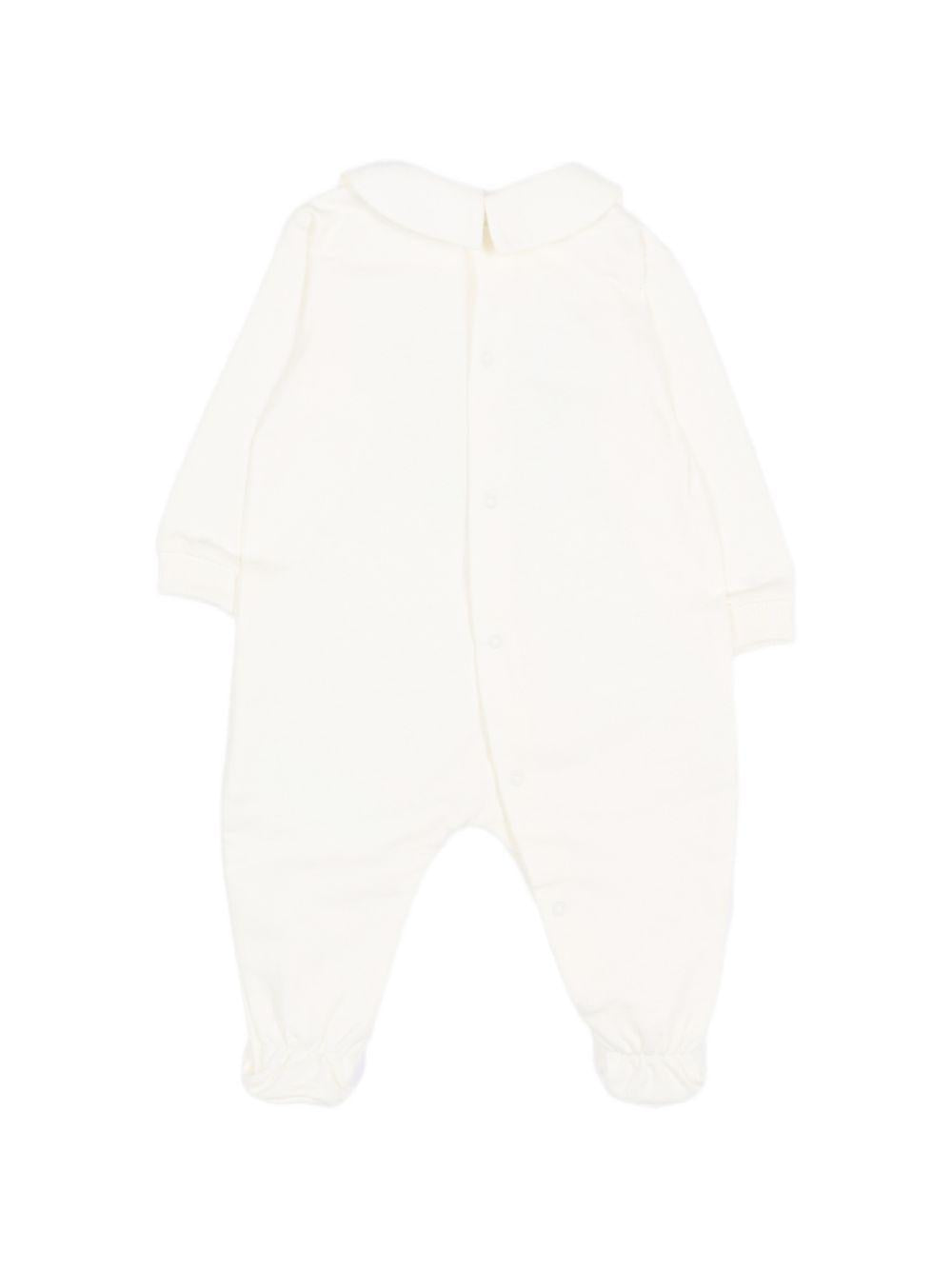 Set tutina, berretto e bavaglino per neonati Moschino Kids bianco con stampa Teddy Bear MUY09PLCA40 10063 MOSCHINO KIDS 