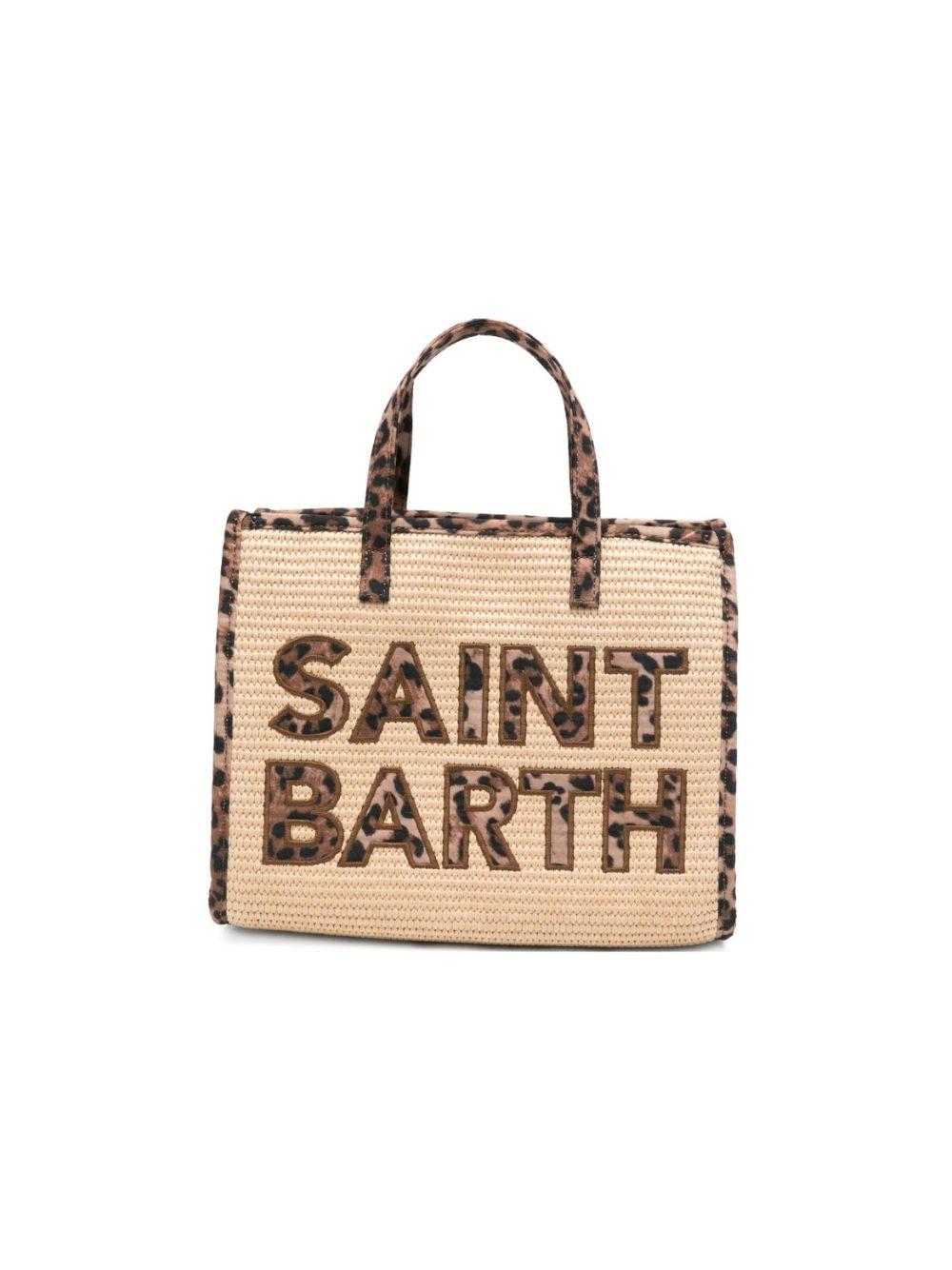Borsa Vivian MC2 Saint Barth beige con stampa animalier VVID001 00369L MC2 ST. BARTH KIDS 