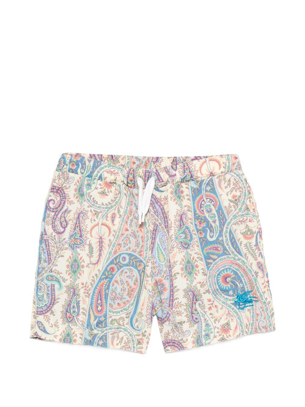 Costume da bagno per bambino Etro Kids beige con stampa paisley GYCP19 N0433 107MC ETRO KIDS 
