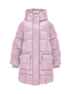 Piumino trapuntato per bambina Monnalisa rosa con cappuccio 17F105 6021 0094 MONNALISA 