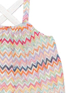 Top per bambina Missoni Kids multicolore con motivo a zig-zag MY5A02 Q0107 999 MISSONI KIDS 