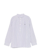 Camicia per bambino DONDUP Kids bianca con design a righe DMCA0510CR024 R001 DONDUP KIDS 