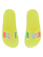 Ciabatte per bambina Billieblush gialle con logo in rilievo sul davanti U21993 599 BILLIEBLUSH KIDS 