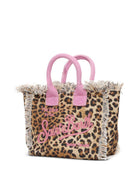 Borsa tote Vanity mini MC2 Saint Barth rosa con stampa animalier VAMI001 02591L MC2 ST. BARTH KIDS 