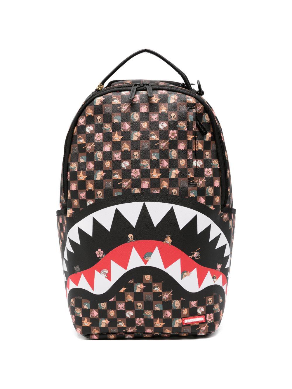 Zaino per bambini Sprayground Kid marrone con stampa Stealth Crew 910B8768 NSZ SPRAYGROUND 