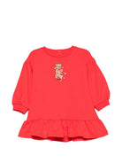 Abito per neonata Moschino Kids rosso con motivo Teddy Bear MAV0CWLDA63 50109 MOSCHINO KIDS 