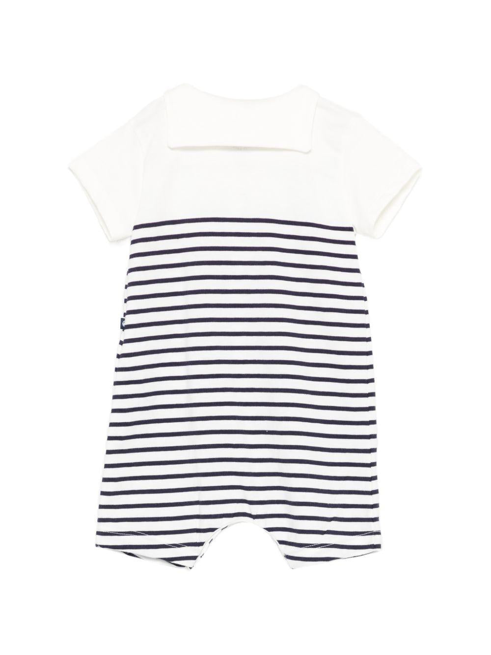 Tutina per neonato Petit Bateau multicolor con design a righe A0FI9 01 PETIT BATEAU KIDS 