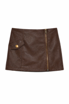 Gonna per bambina Pinko Kids marrone con zip KFGO013CPE021 6024 PINKO KIDS 