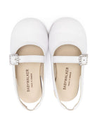 Ballerine per bambina BabyWalker bianche con suola piatta PB4818 WHITE BABYWALKER 