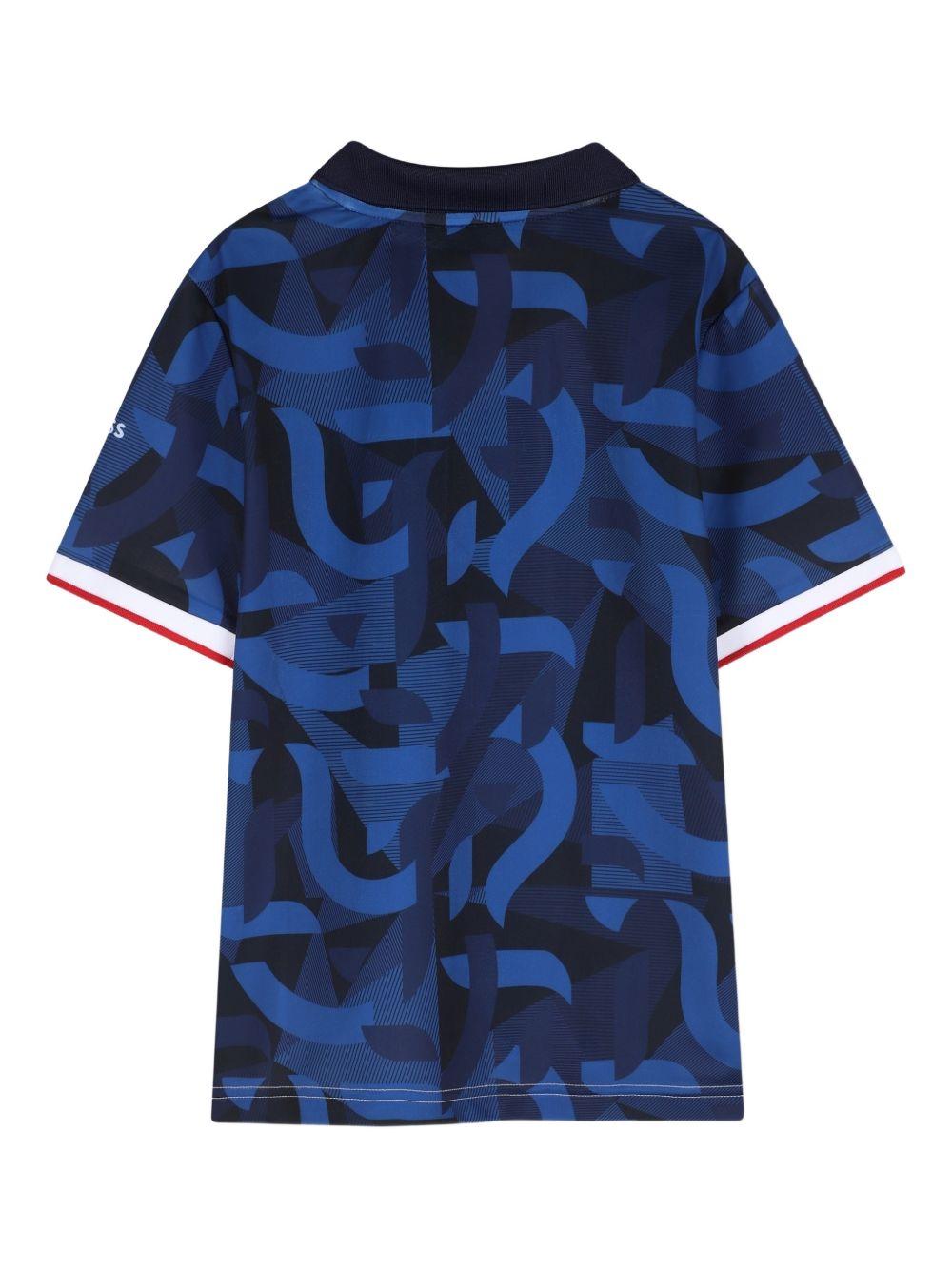 T-shirt per bambino Boss Kids multicolore con design color-block J53257 10P BOSS KIDS 