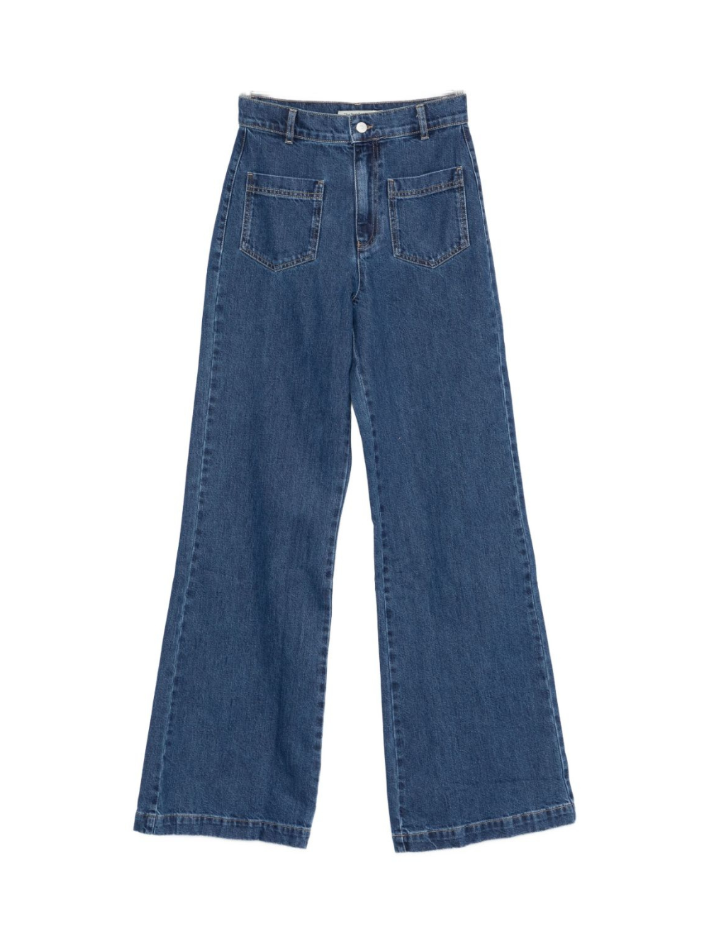 Jeans per donna The New Society denim a vita alta AW25WPA7C39 MID BLUE THE NEW SOCIETY KIDS 