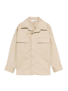 Camicia per bambino Paolo Pecora Kids beige con tasche a patta PP4329 BEIGE PAOLO PECORA KIDS 