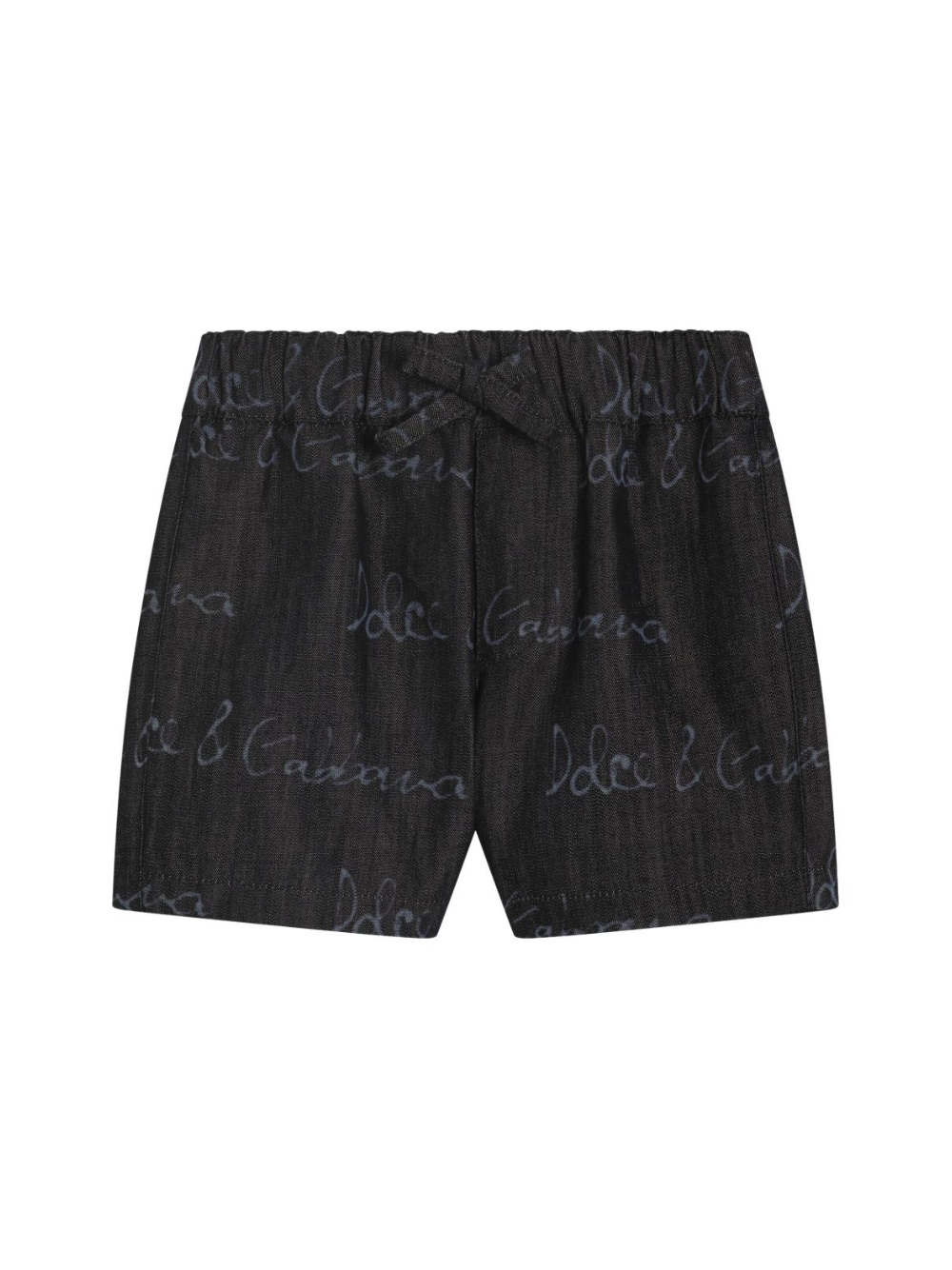 Bermuda con logo per neonato Dolce & Gabbana Kiids blu con tasca posteriore sagomata L13Q60 LDC87 S9000 DOLCE & GABBANA KIDS 