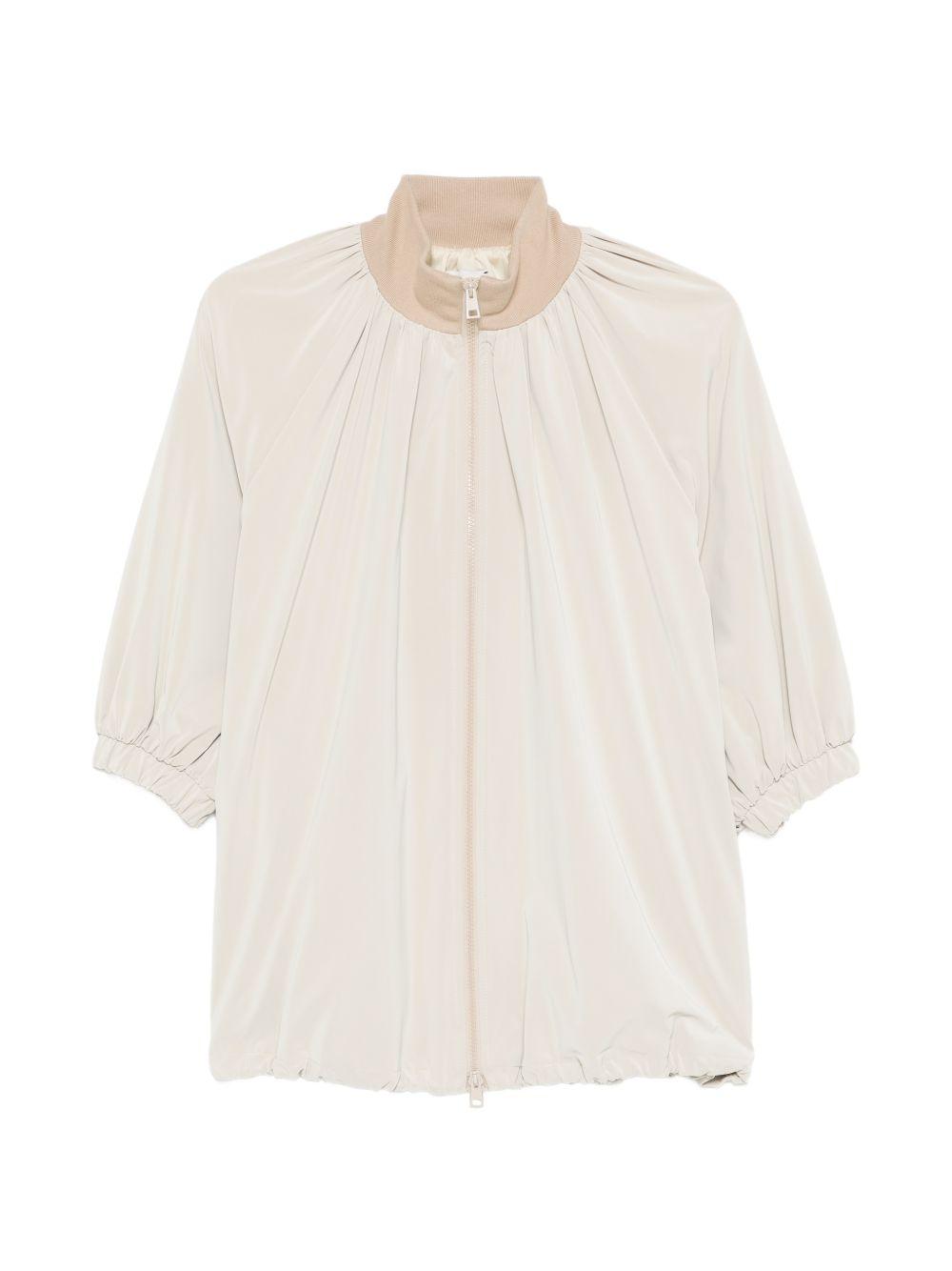 Giubbino per donna Alysi beige con chiusura con zip 116913 P6041 AVENA ALYSI 