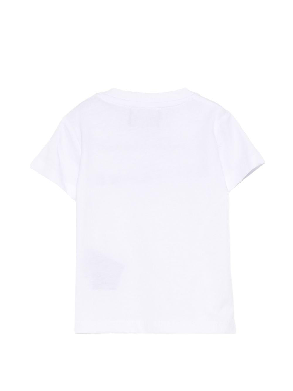 T-shirt per neonato Jhon Richmond Junior bianca con dettaglio logo RIP26002TS WHITE JOHN RICHMOND KIDS 
