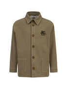 Camicia per bambino Etro Kids verde con motivo pegaso GY2P20 G0064 724 ETRO KIDS 