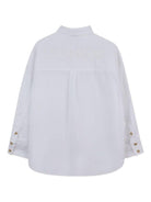 Camicia per bambino Lanvin Enfant bianca con logo ricamato sul retro N30292 10P LANVIN 