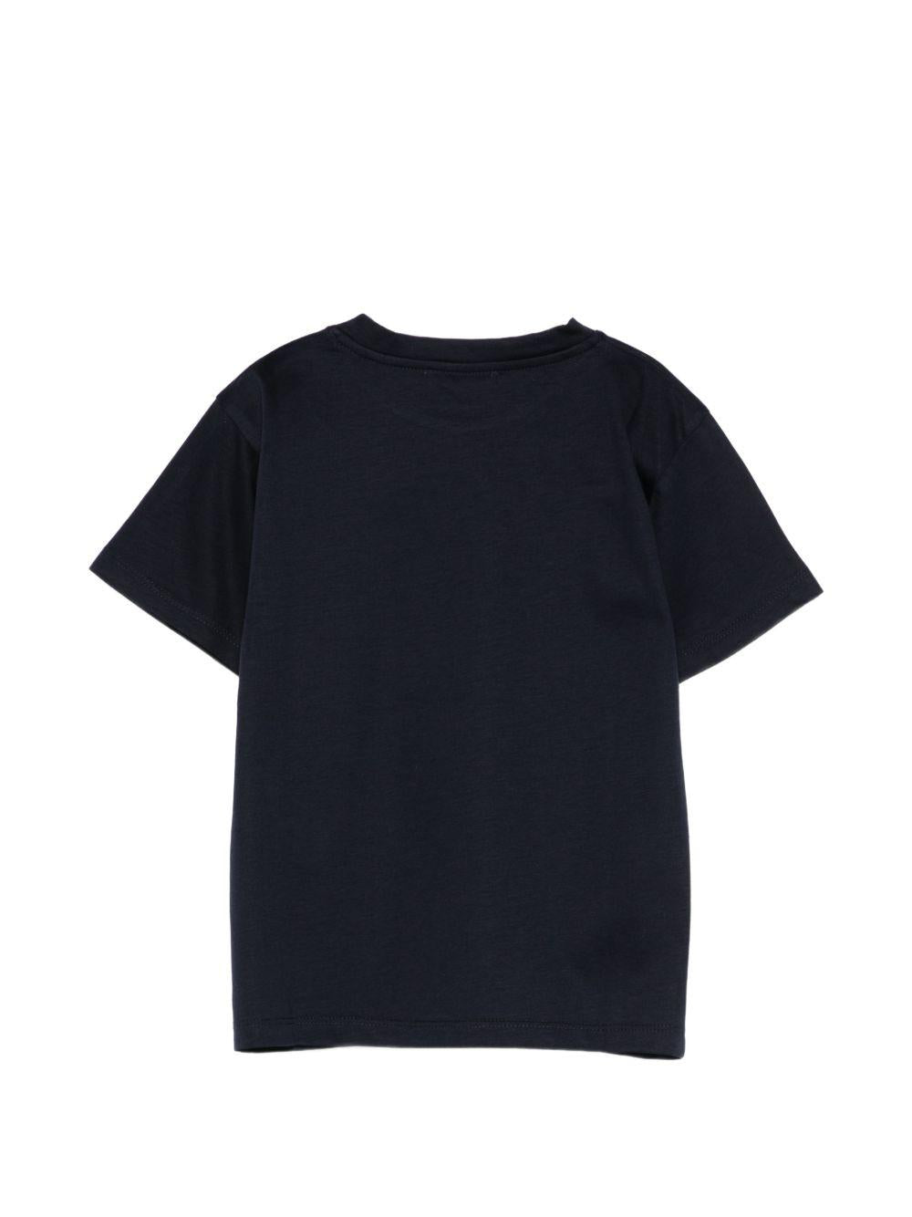T-shirt per bambino Paolo Pecora Kids blu con maniche corte PP4219 BLU PAOLO PECORA KIDS 