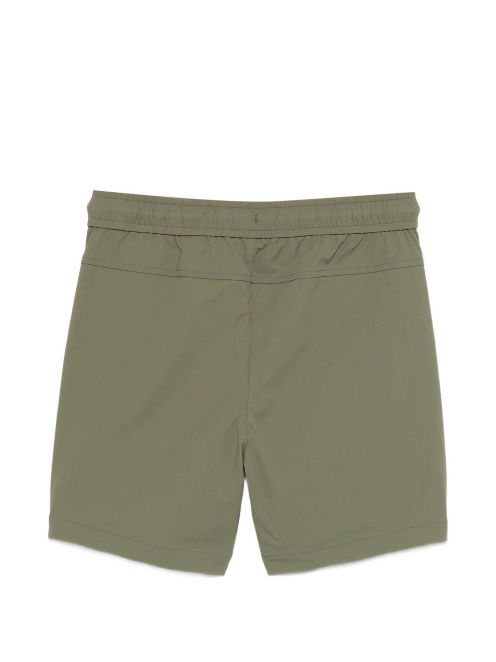 Shorts per bambino K-WAY Kids verde con logo sul davanti K7152BW V15 K-WAY KIDS 