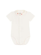 Tutina per neonati Petit Bateau bianca con colletto alla Peter Pan A0FSV 02 PETIT BATEAU KIDS 