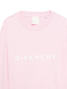T-shirt per bambina Givenchy Kids rosa con logo sul davanti H30958 46N GIVENCHY KIDS 