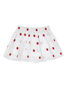 Shorts per neonata Monnalisa bianco con dettaglio ricamato 31G413 7944NB 9944 MONNALISA KIDS 
