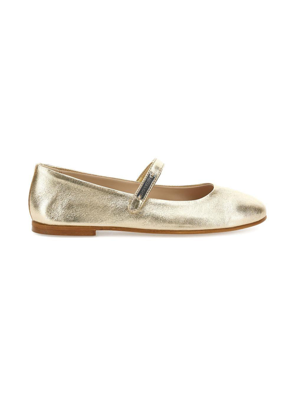 Ballerine per bambina Monnalisa color oro con cinturino 87G010RM 7718 0072 MONNALISA KIDS 