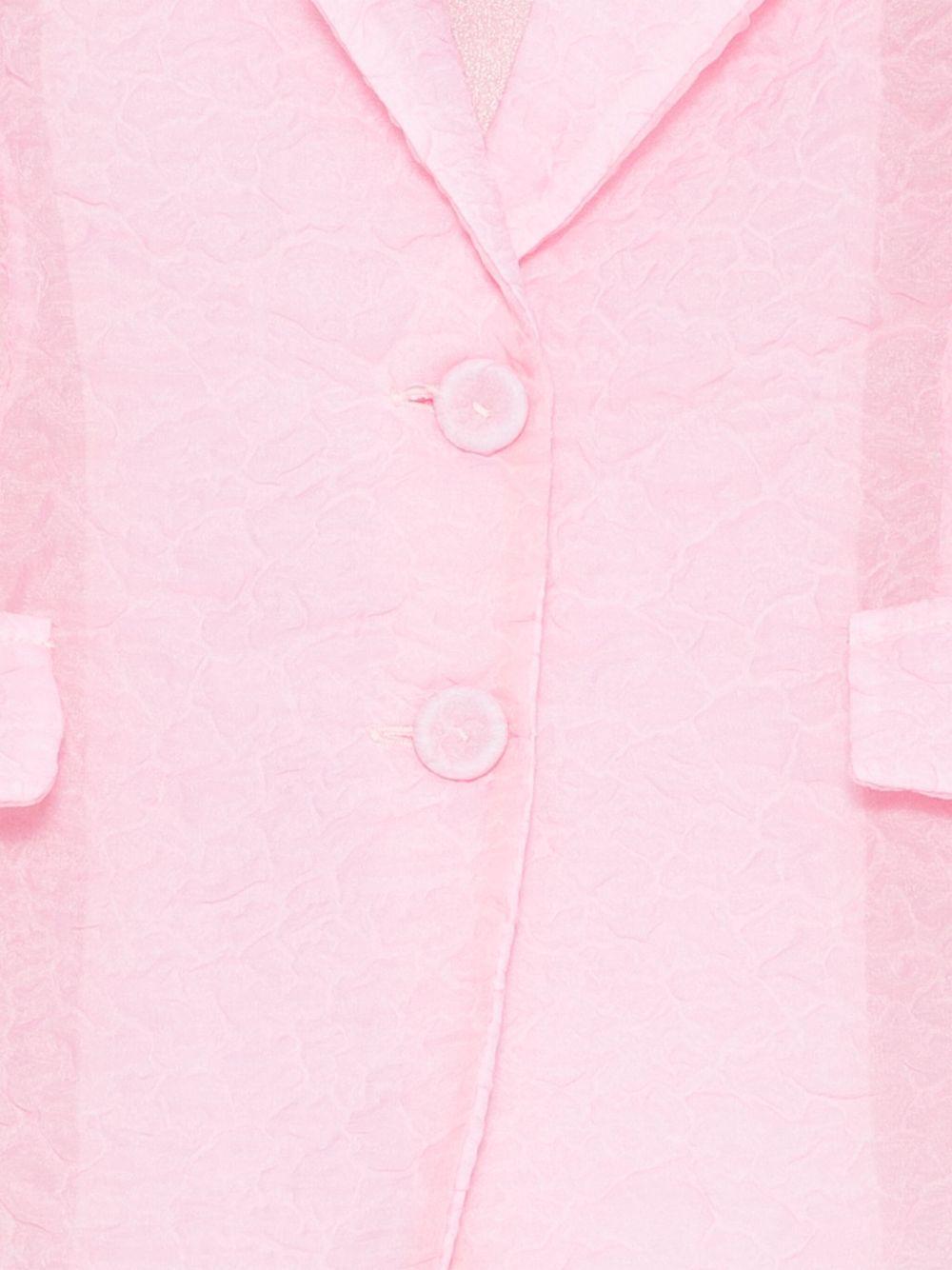 Blazer per bambina Vivetta rosa con chiusura frontale e tasca a filetto sul petto VE2550 ROSA VIVETTA KIDS 