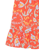 Abito per bambina Stella McCartney Kids arancione con stampa grafica all-over TY1C02 Z3438 426MC STELLA McCARTNEY KIDS 