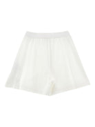 Pantaloncini per bambina Monnalisa bianchi con elastico in vita 41G402 7231 0001 MONNALISA KIDS 