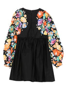 Abito per bambina Molo Cybil nero con stampa floreale 2W25E230 9453 MOLO 