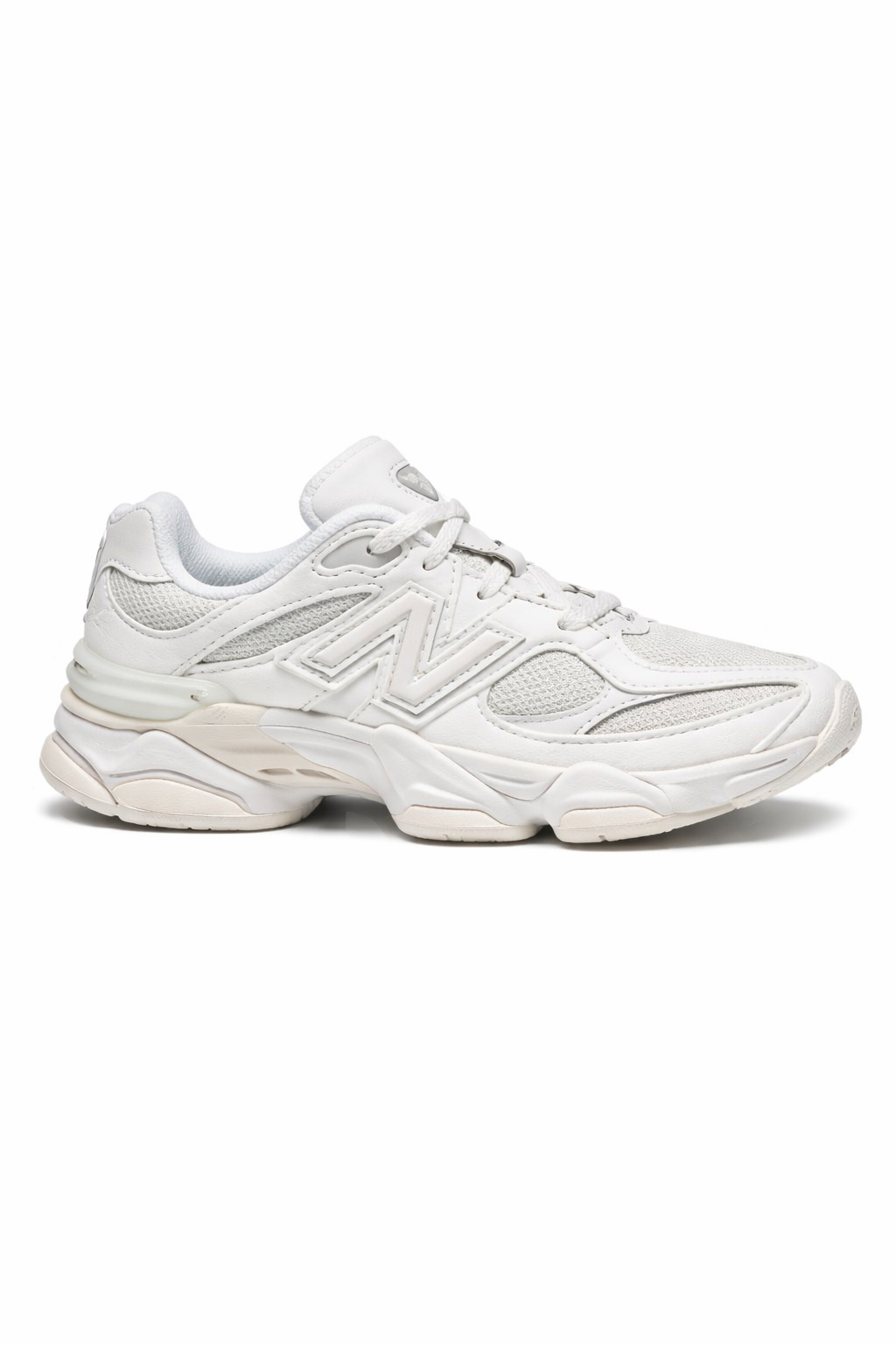 Sneakers 9060 per bambini New Balance Kids bianche con placca con logo sulla linguetta PC9060 LL NEW BALANCE KIDS 