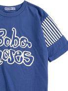 T-shirt per bambino Bobo Choses blu con logo sul davanti B126AC138 411 BOBO CHOSES 