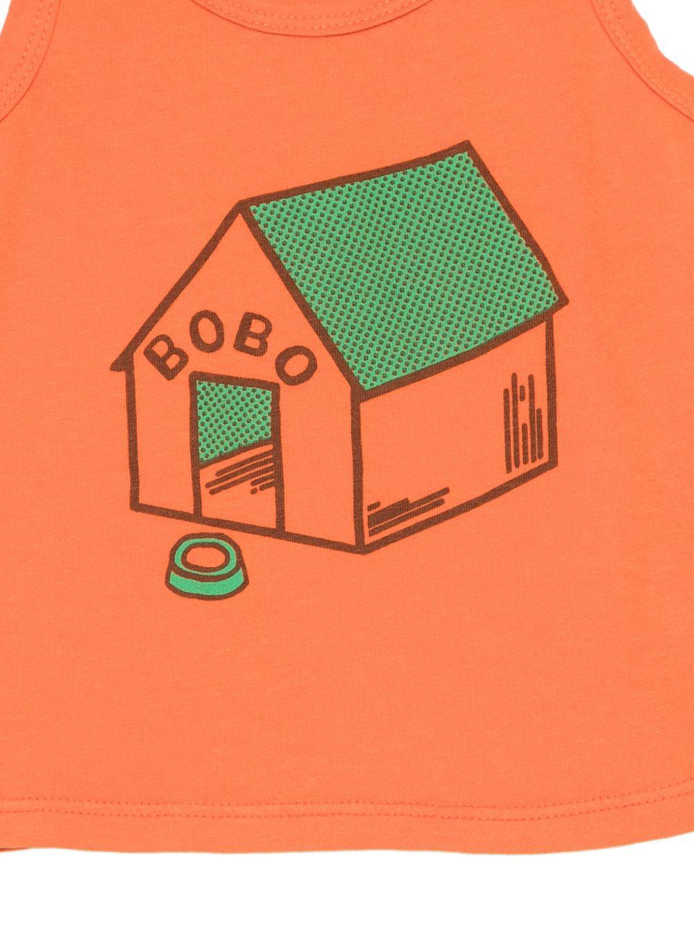 Canotta per neonato Bobo Choses arancione con stampa grafica Pickles Is At Home B126AB019 811 BOBO CHOSES KIDS 